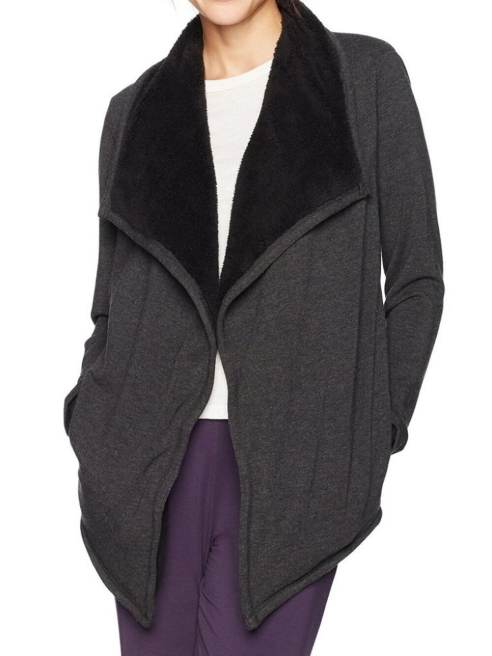 UGG Sherpa Lined Shawl Cardigan